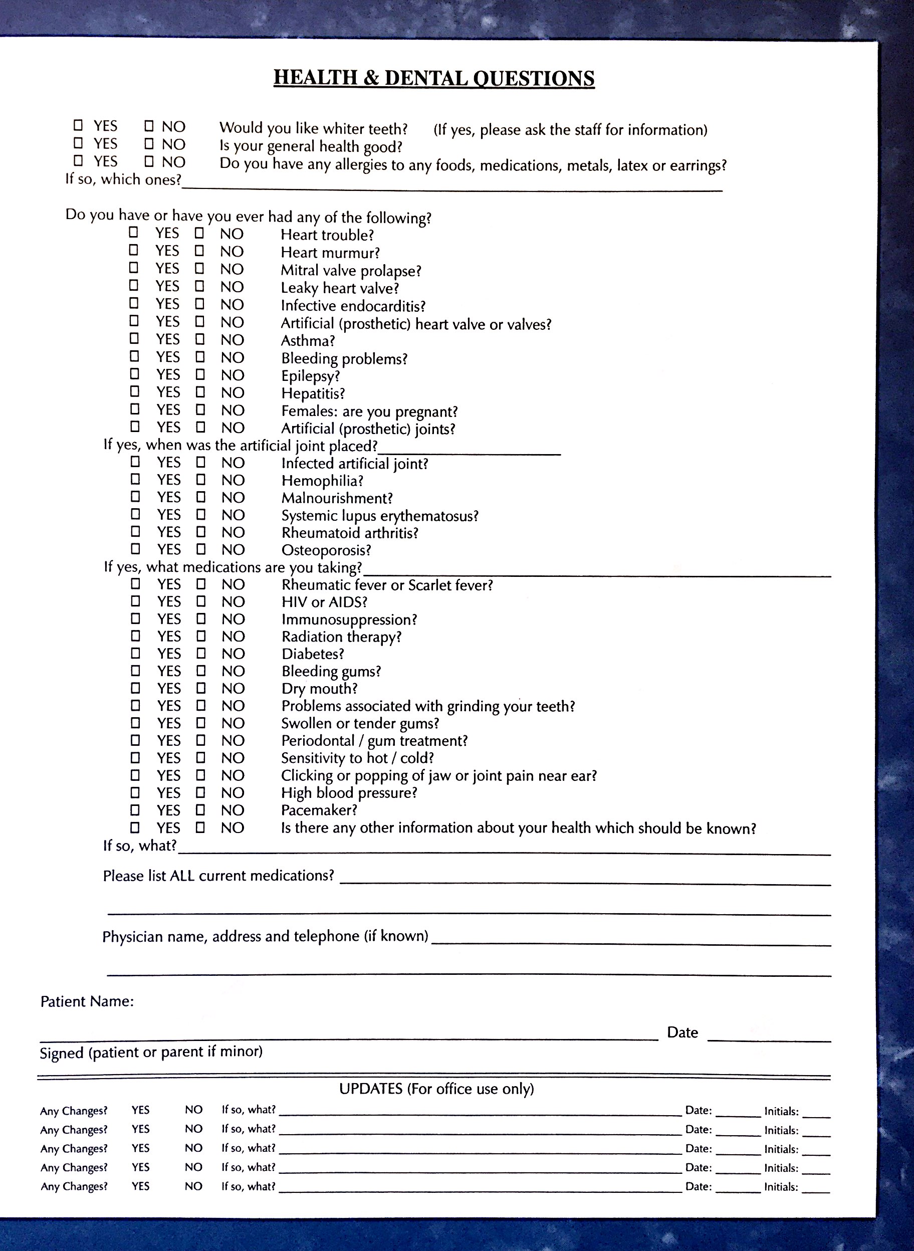 Health & Dental Questions  doc 8_2